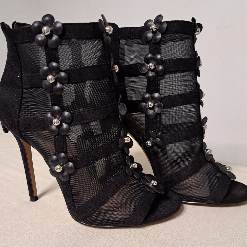 Avec Les Filles Open Toe Booties